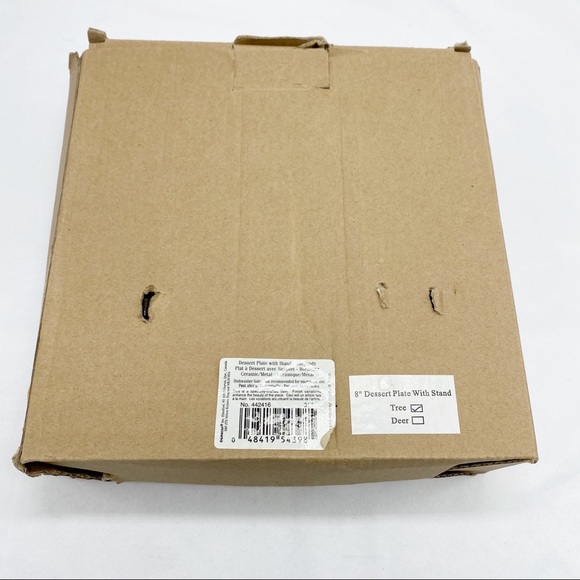 Clearance Peace Love Joy Christmas Tree Decor Plate w Stand - Picture 8 of 9